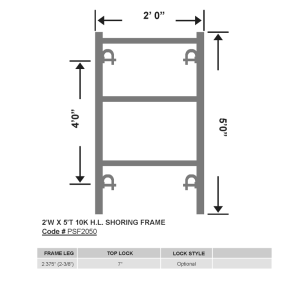 2'W-x-5'T-10K-H.L.-Shoring-Frame-Scaffolding_OD2375_PSF2050