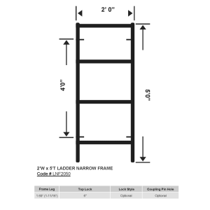 2'W-x-5’T-Ladder-Narrow-Frame_OD169_LNF2050