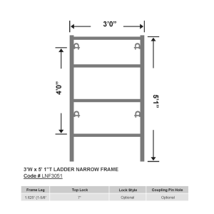 3'W-x-5'1‘’T-Ladder-Narrow-Frame_OD1625_LNF3051
