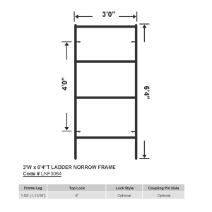 3'W-x-6’4‘’T-Ladder-Narrow-Frame_OD169_LNF3064