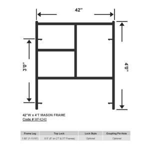 42''W-x-4'T-Mason-Frame_OD169_MF4240